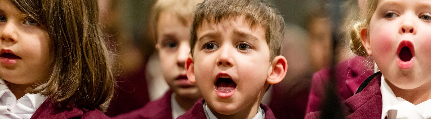 Children singing